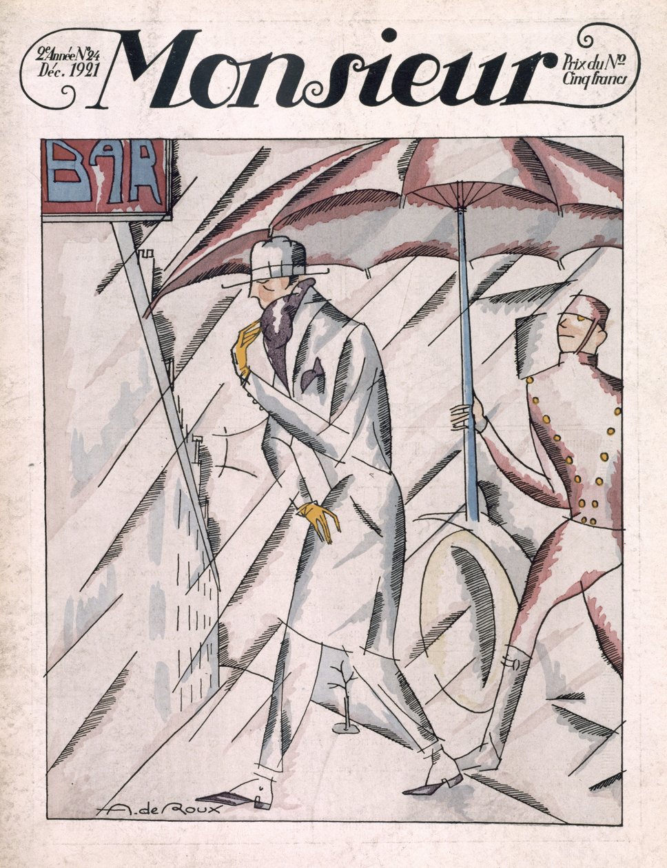 Man in Raincoat, Front Cover of 