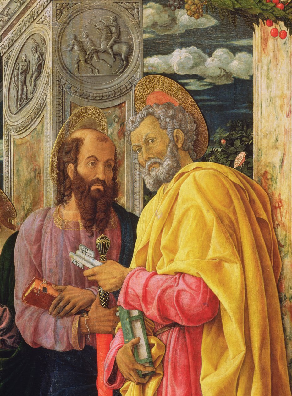 Altarpiece from San Zeno Maggiore, Verona, (detail) by Andrea Mantegna