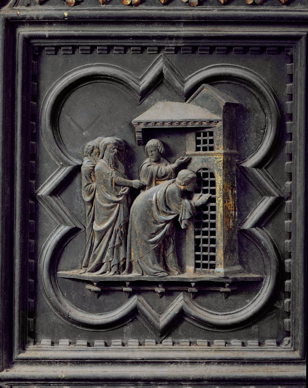 The Disciples Visit St John the Baptist (Detail) by Andrea Pisano