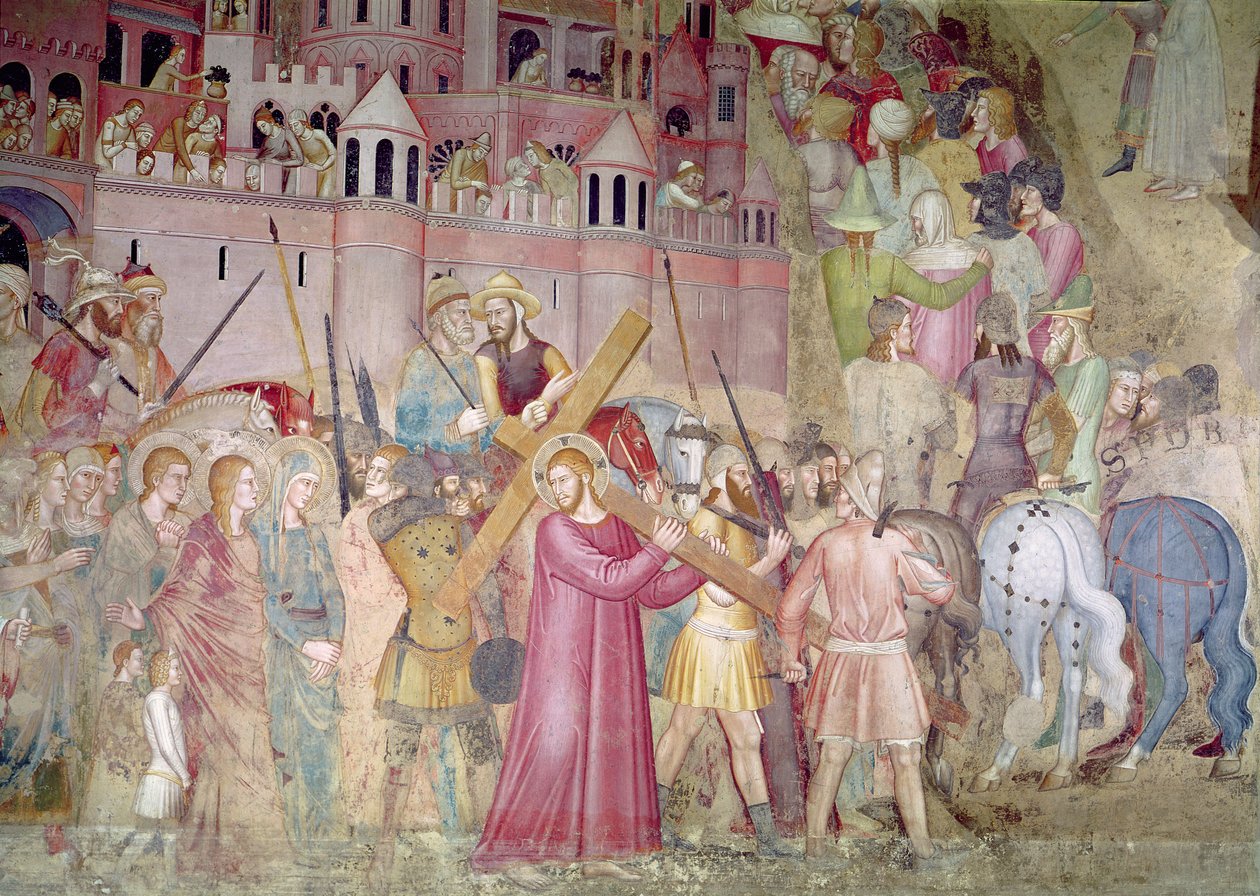 The Road to Calvary, from the Spanish Chapel by Andrea di Bonaiuto