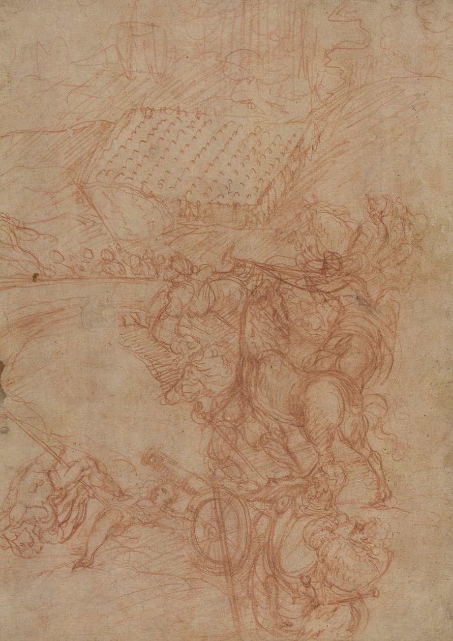 The Battle of Spoleto by Andrea (1539-1614) Vicentino