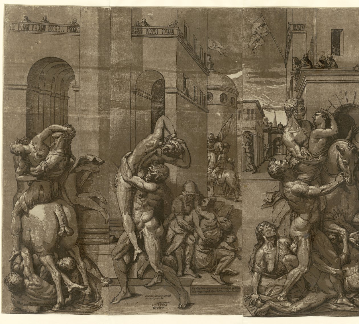 Rape of the Sabine Women by Andrea Andreani
