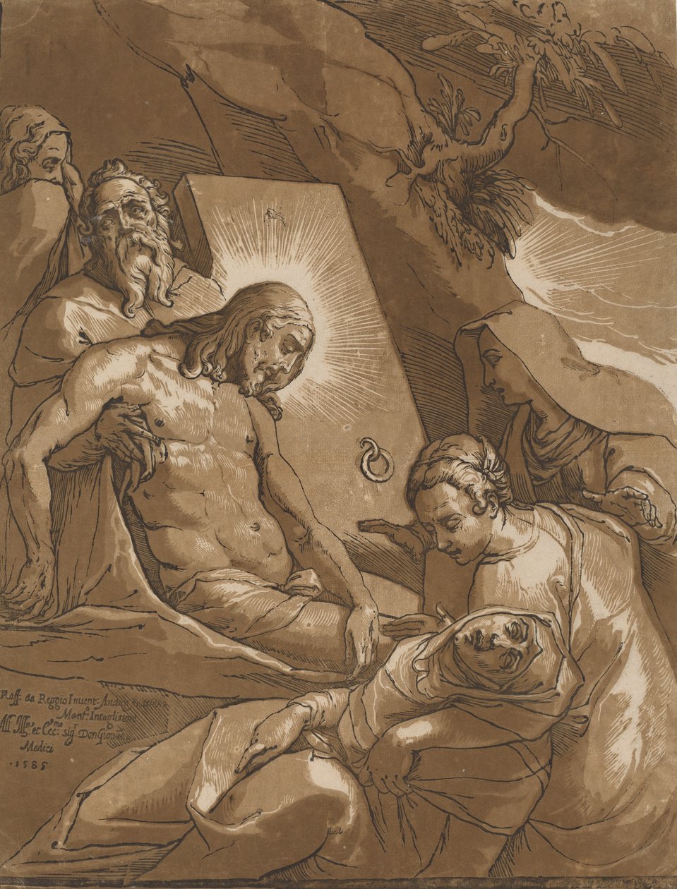 The Entombment, 1585 by Andrea Andreani
