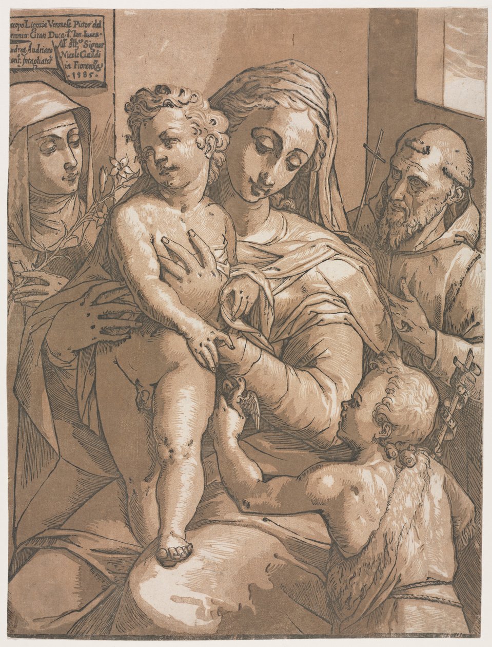 Virgin and Child with St. John, St. Catherine of Siena and St. Francis by Andrea Andreani