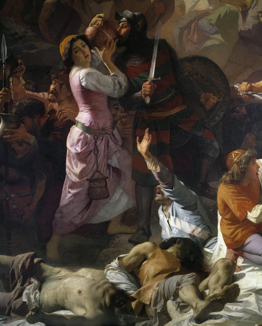 Clash between the citizens of Tortona and the imperial army, (detail) by Andrea Gastaldi