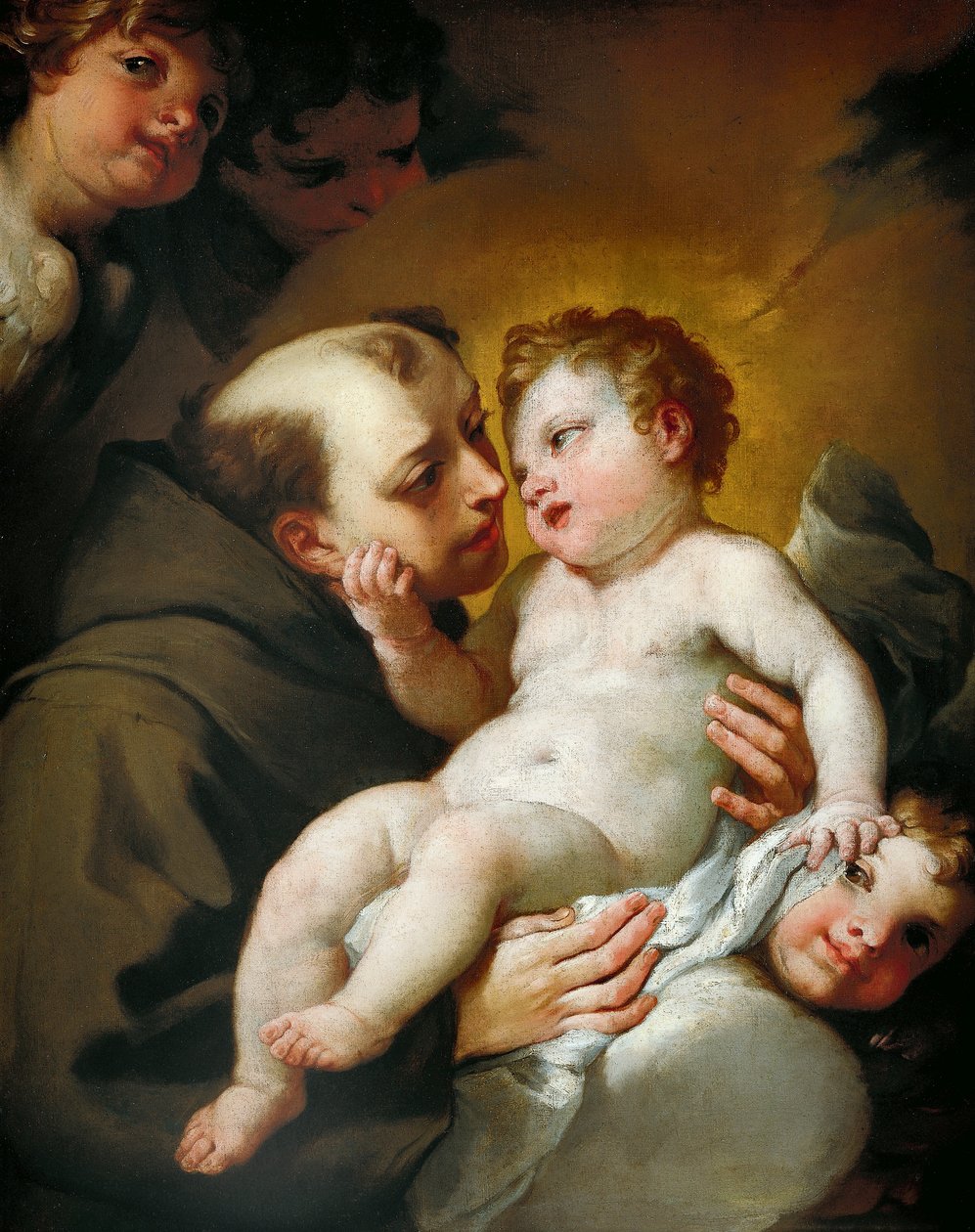 St Anthony of Padua with Infant Jesus by Andrea Lanzani
