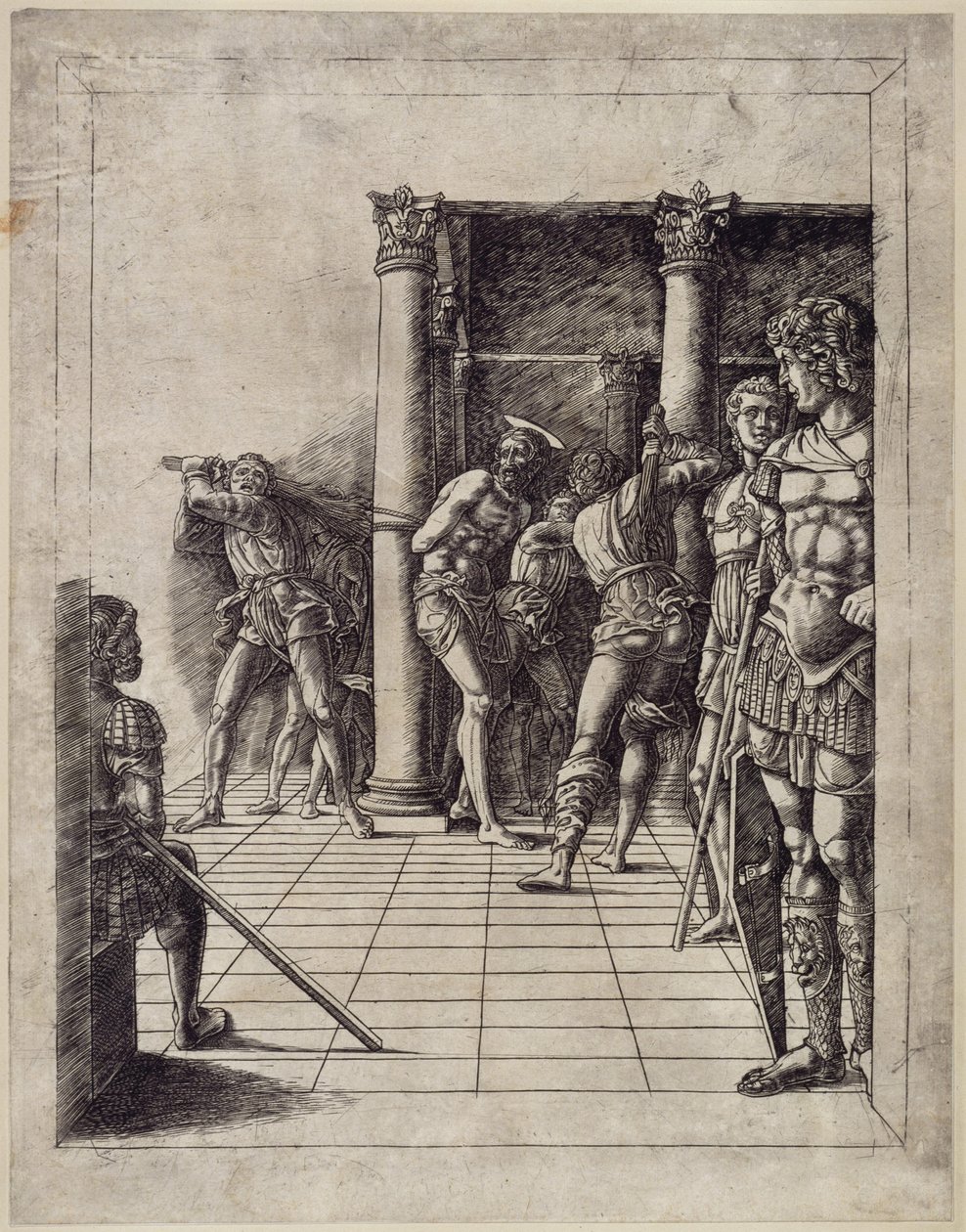 The Scourging of Christ (with the Tiled Floor) by Andrea Mantegna