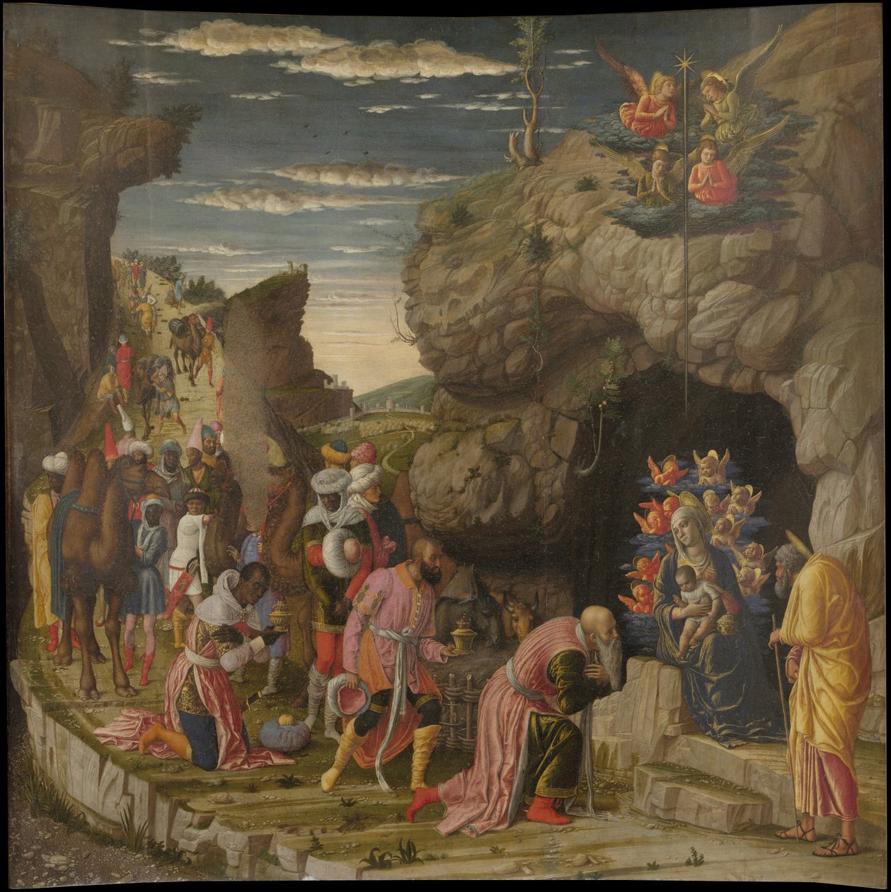 Epiphany Tryptich (Central Panel) by Andrea Mantegna