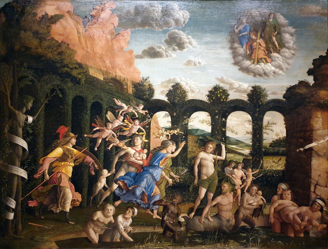 Minerva Expelling the Vices from the Garden of Virtue by Andrea Mantegna