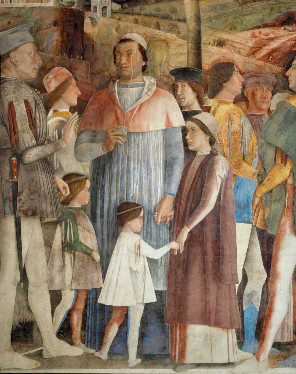 Lodovico Gonzaga Awaits the Return from Rome of His Son, Cardinal Francesco Gonzaga by Andrea Mantegna