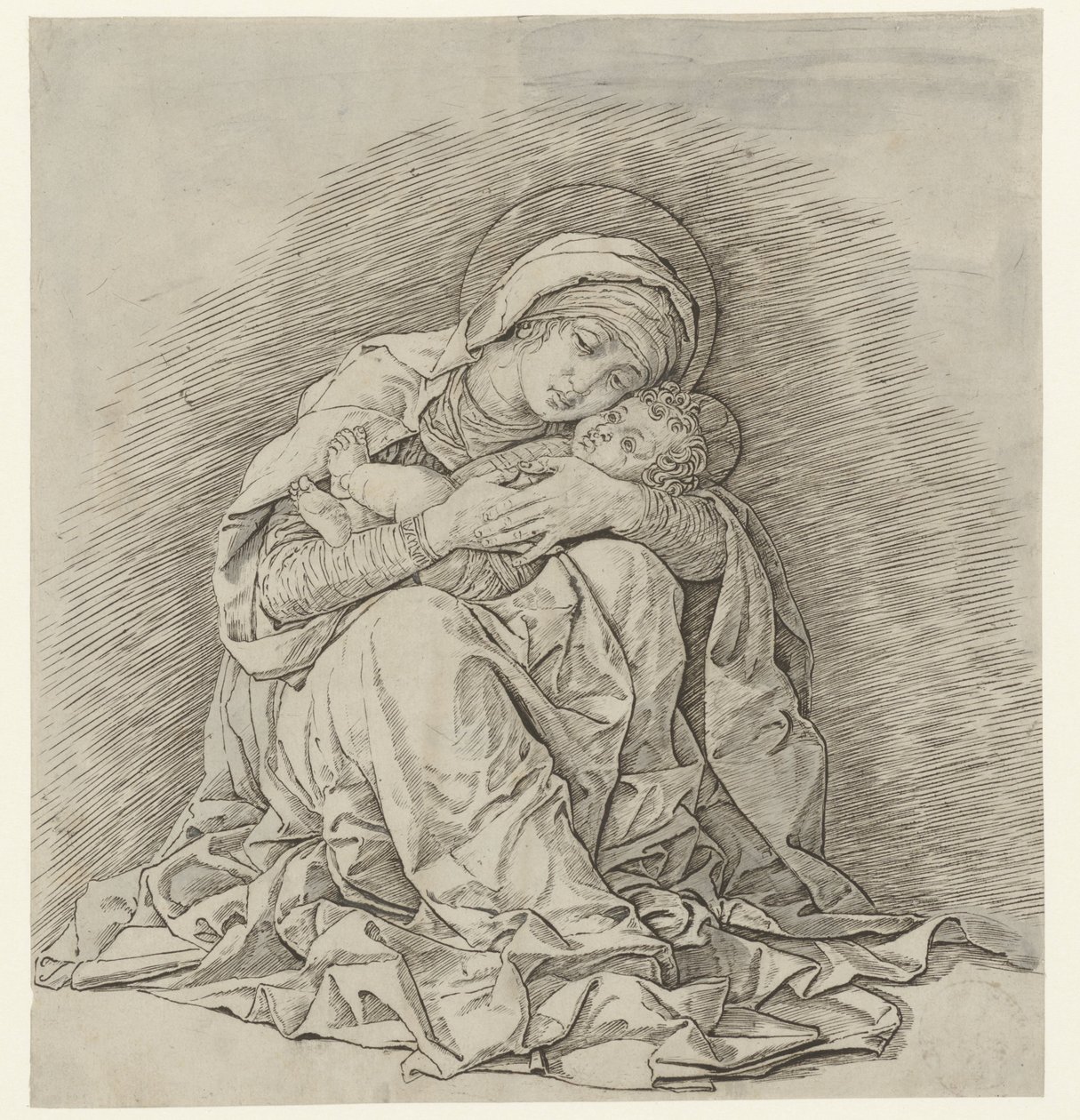 Seated Mary with Child by Andrea Mantegna