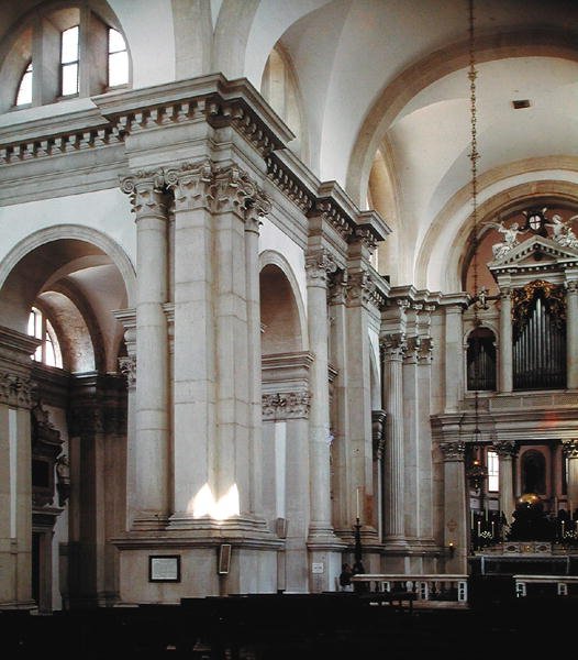 Interior view of the nave, 1566-80 by Andrea Palladio