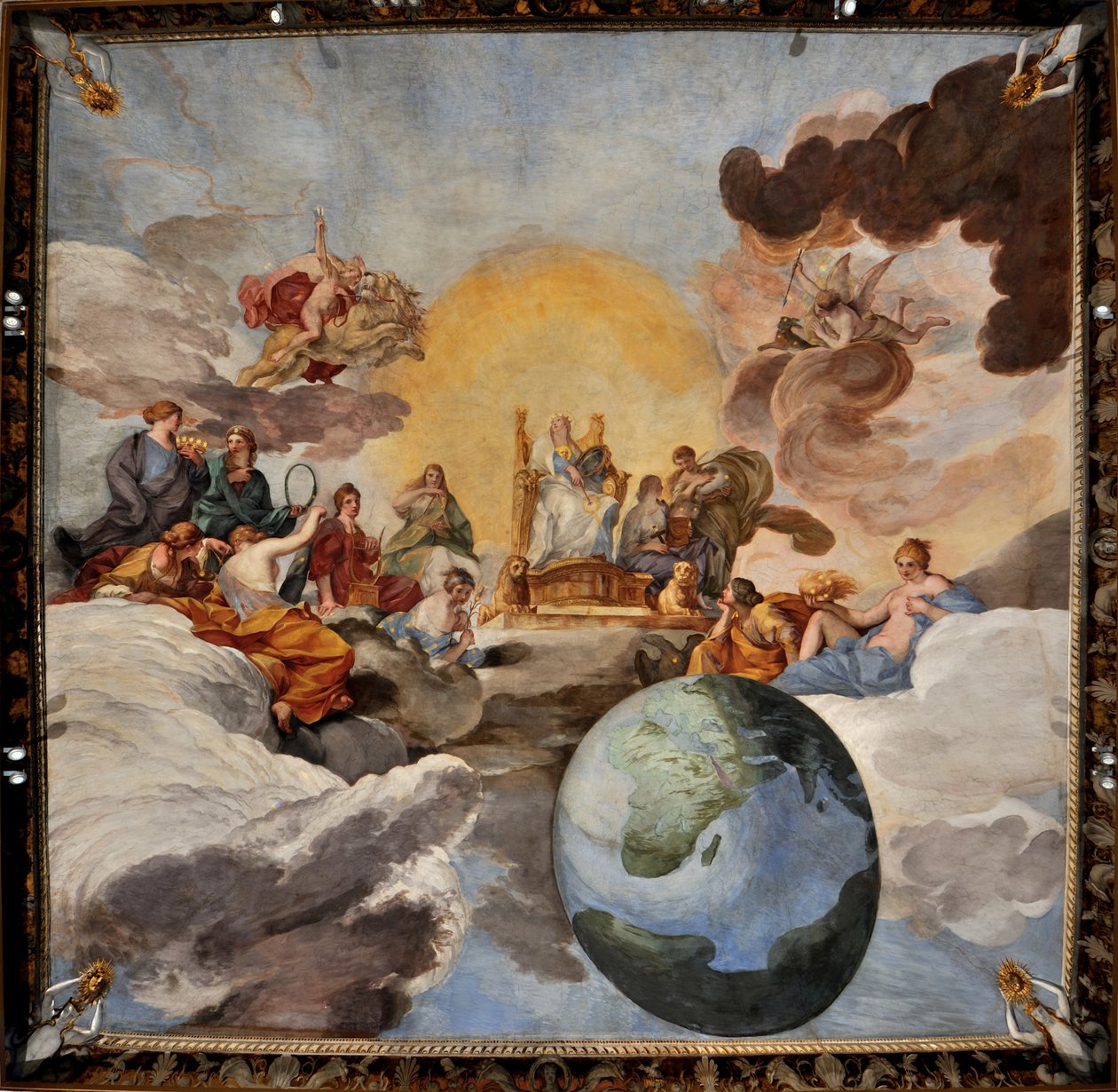 The Triumph of Divine Wisdom, 1629-1631.  by Andrea Sacchi