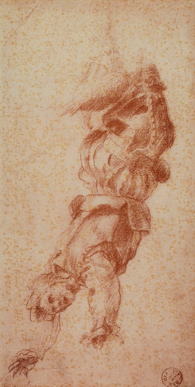 Male Figure; Drawing by Andrea del Sarto. Gabinetto dei Disegni e delle Stampe, Uffizi Gallery, Florence by Andrea del Sarto