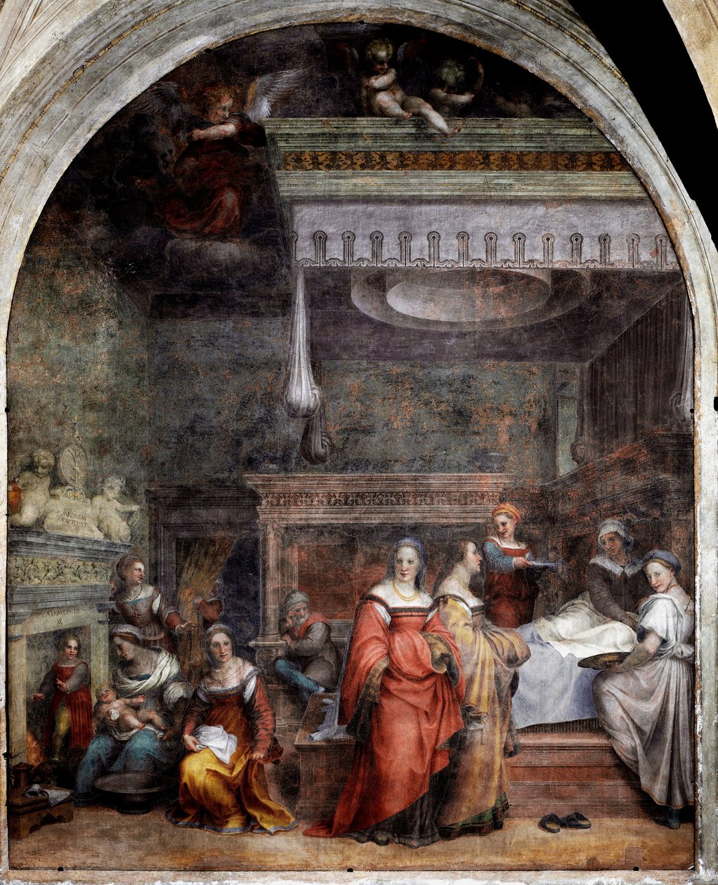 The Birth of the Virgin by Andrea del Sarto