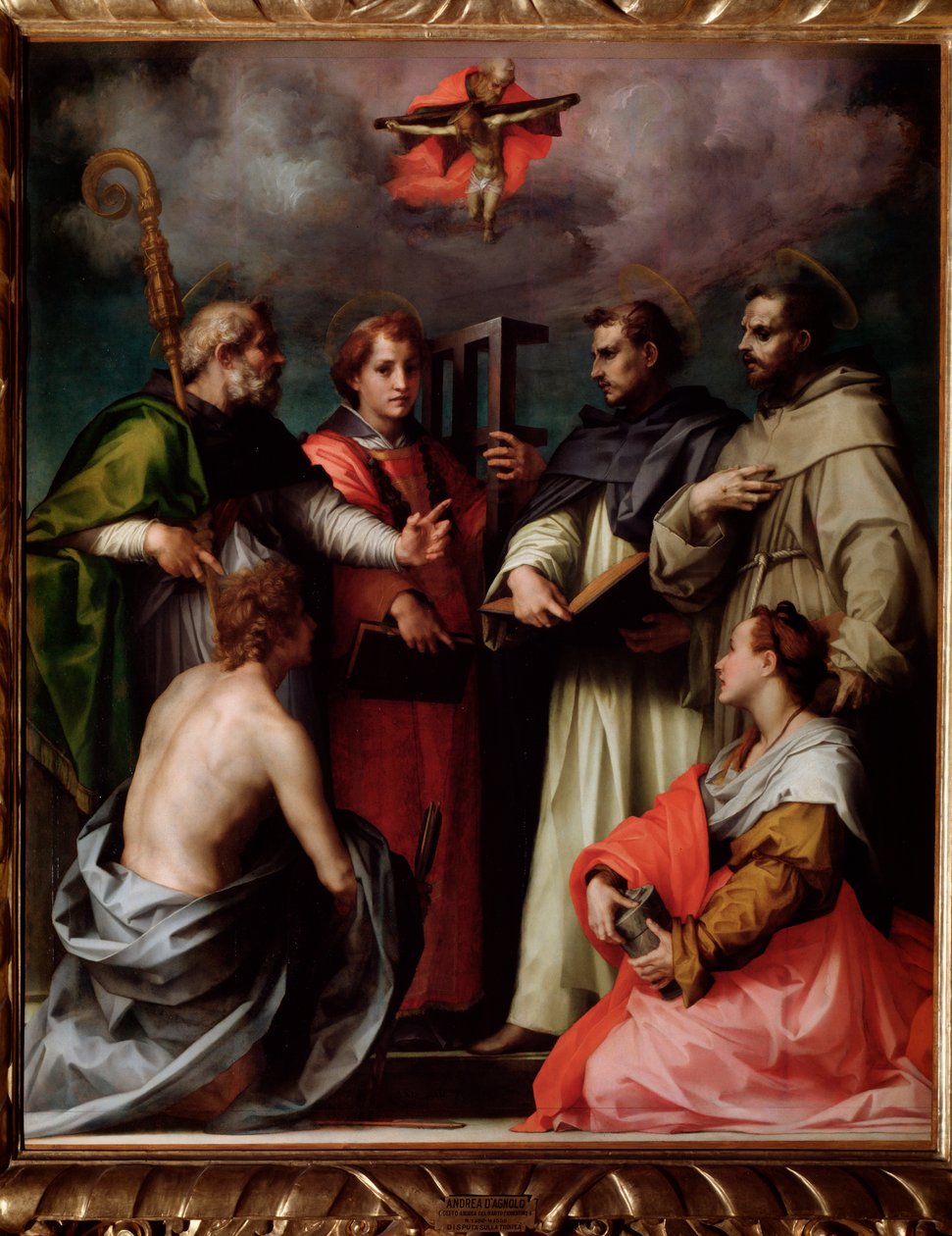 The Disputation of the Holy Trinity by Andrea del Sarto