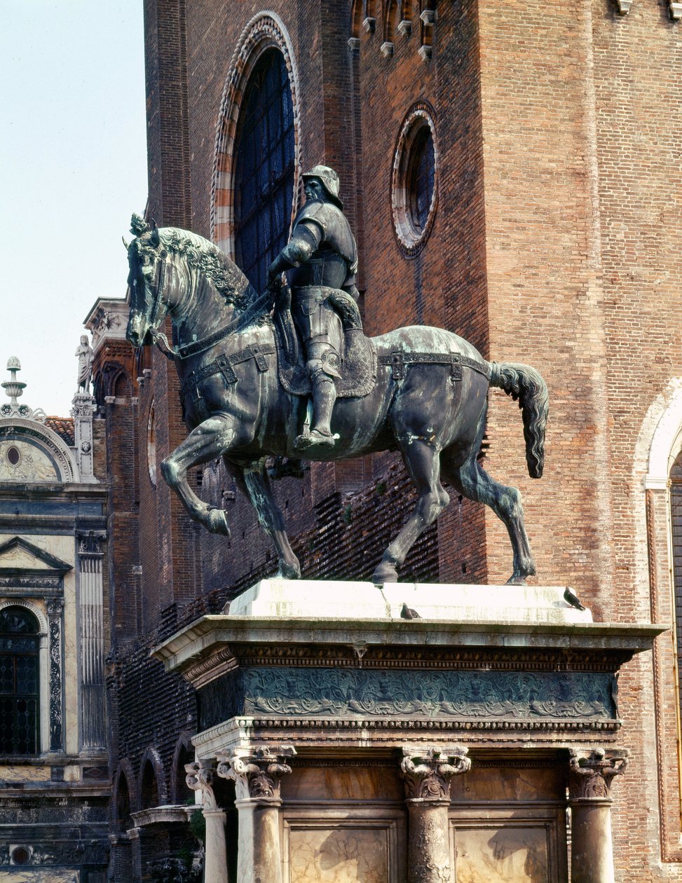 Equestrian Statue of the Condottiere Colleoni by Andrea del Verrocchio by Andrea del Verrocchio