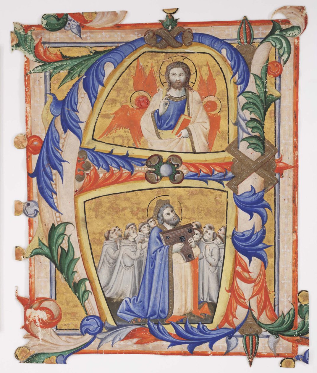 Christ Appearing to David and a Group of Camaldolese Monks, 1390-1410 by Andrea di Bartolo