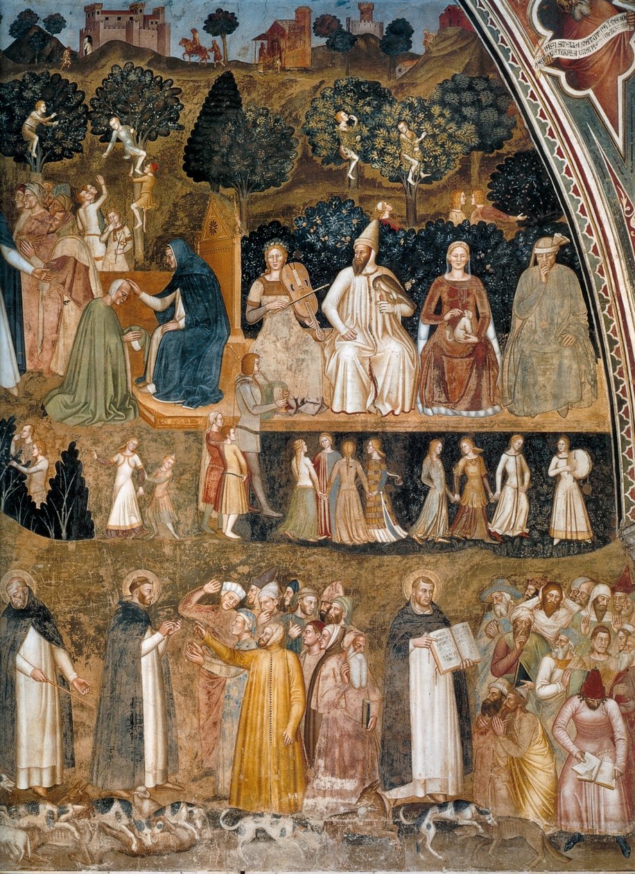 Triumph of the Church, Church Militant and Triumphant by Andrea di Bonaiuto