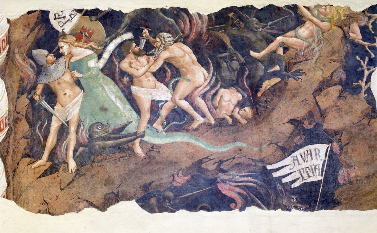 Triumph of Death, 1348 (detail) by Andrea di Cione Orcagna