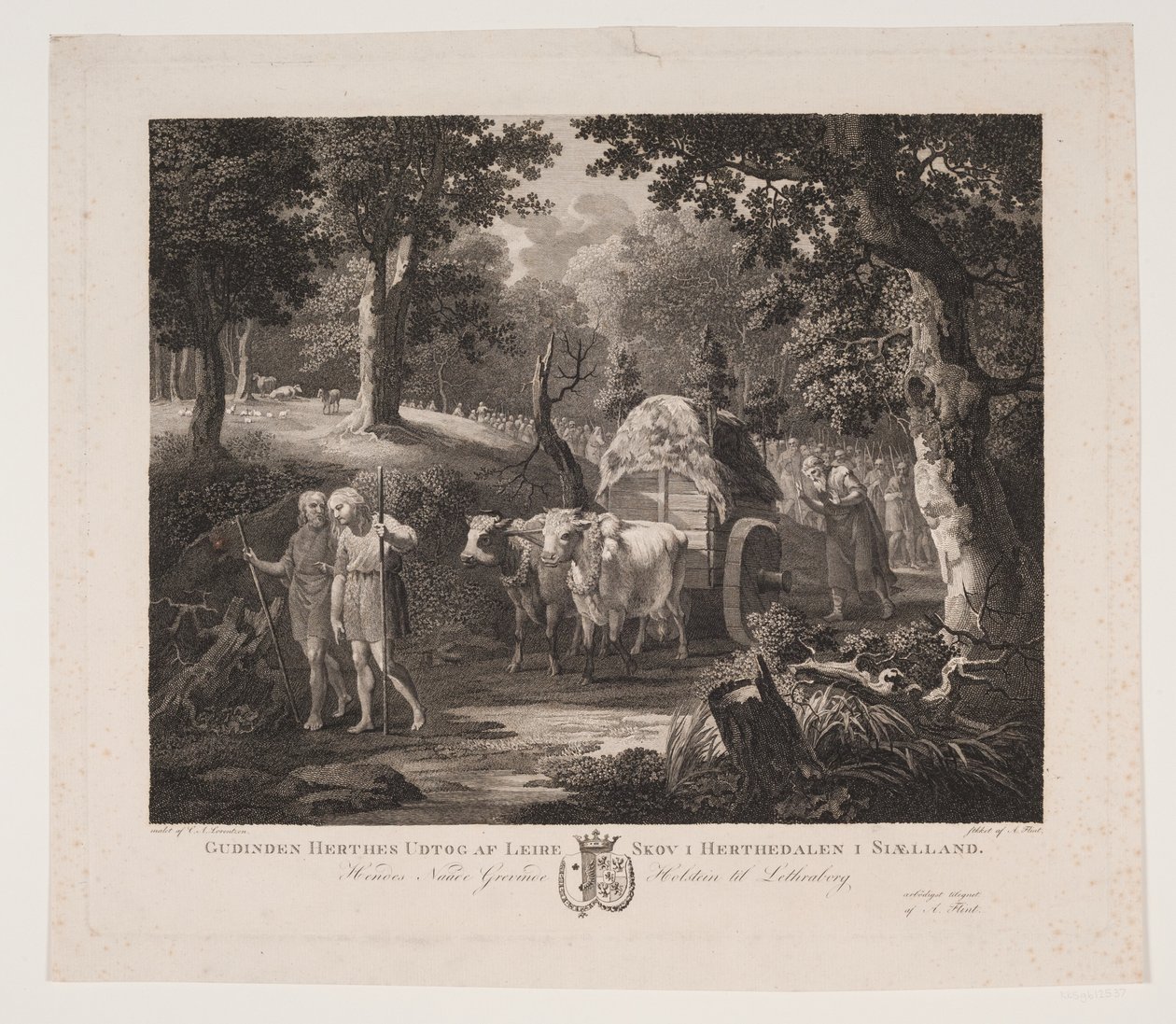 The Goddess Henthas Extract from Lejre Forest in Herthadalen in Zealand by Andreas Flint