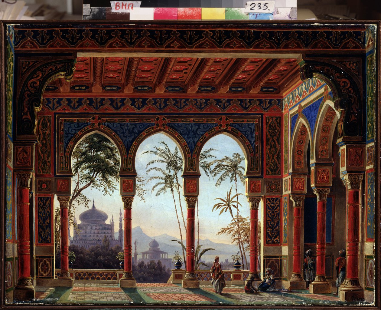 Stage Design for the Opera Ruslan and Lyudmila by M. Glinka by Andreas Leonhard Roller