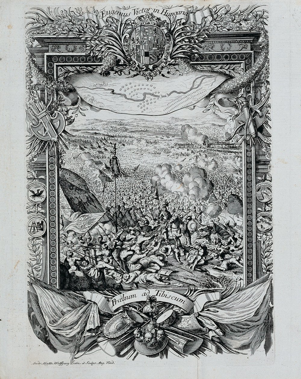 The Victory of Prince Eugene of Savoy in Hungary by Andreas Matthias Wolffgang