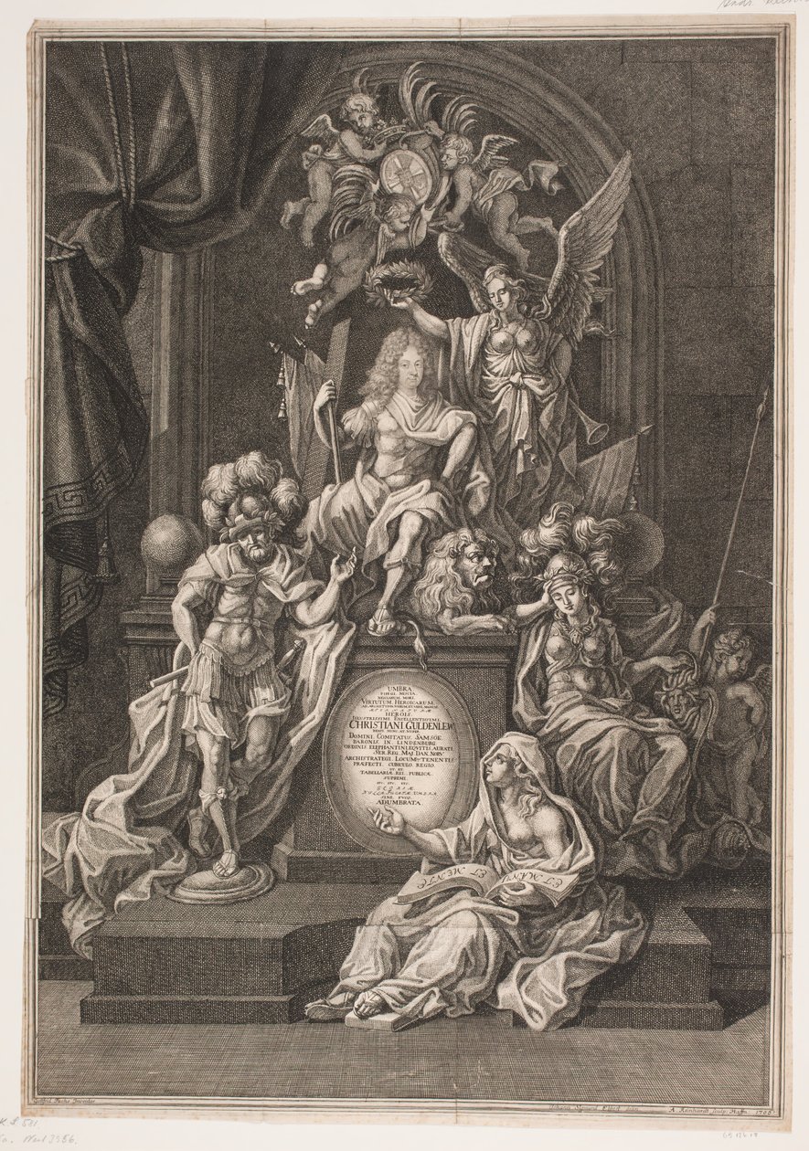 Allegorical Composition with Christian Gyldenløve by Andreas Reinhardt