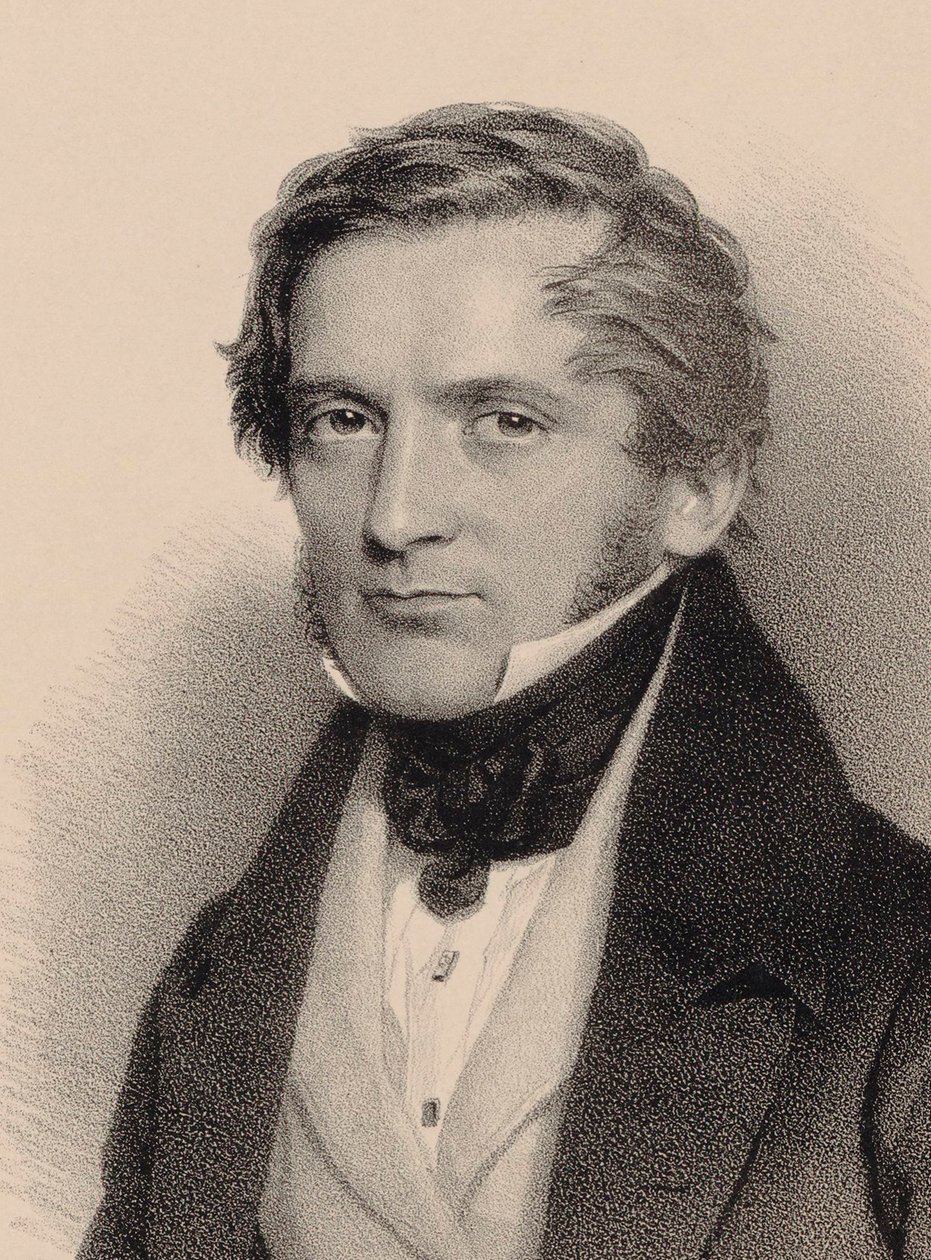 Portrait of the Composer Franz Lachner 1803-1890, 1830 by Andreas Staub