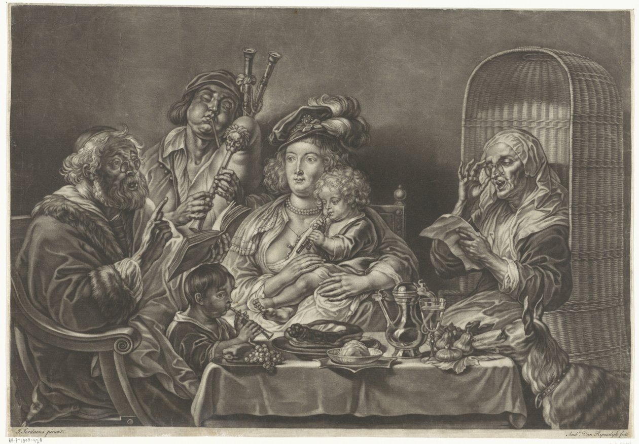 As the Old Sing, So the Young Pipe by Andreas van Rijmsdijck