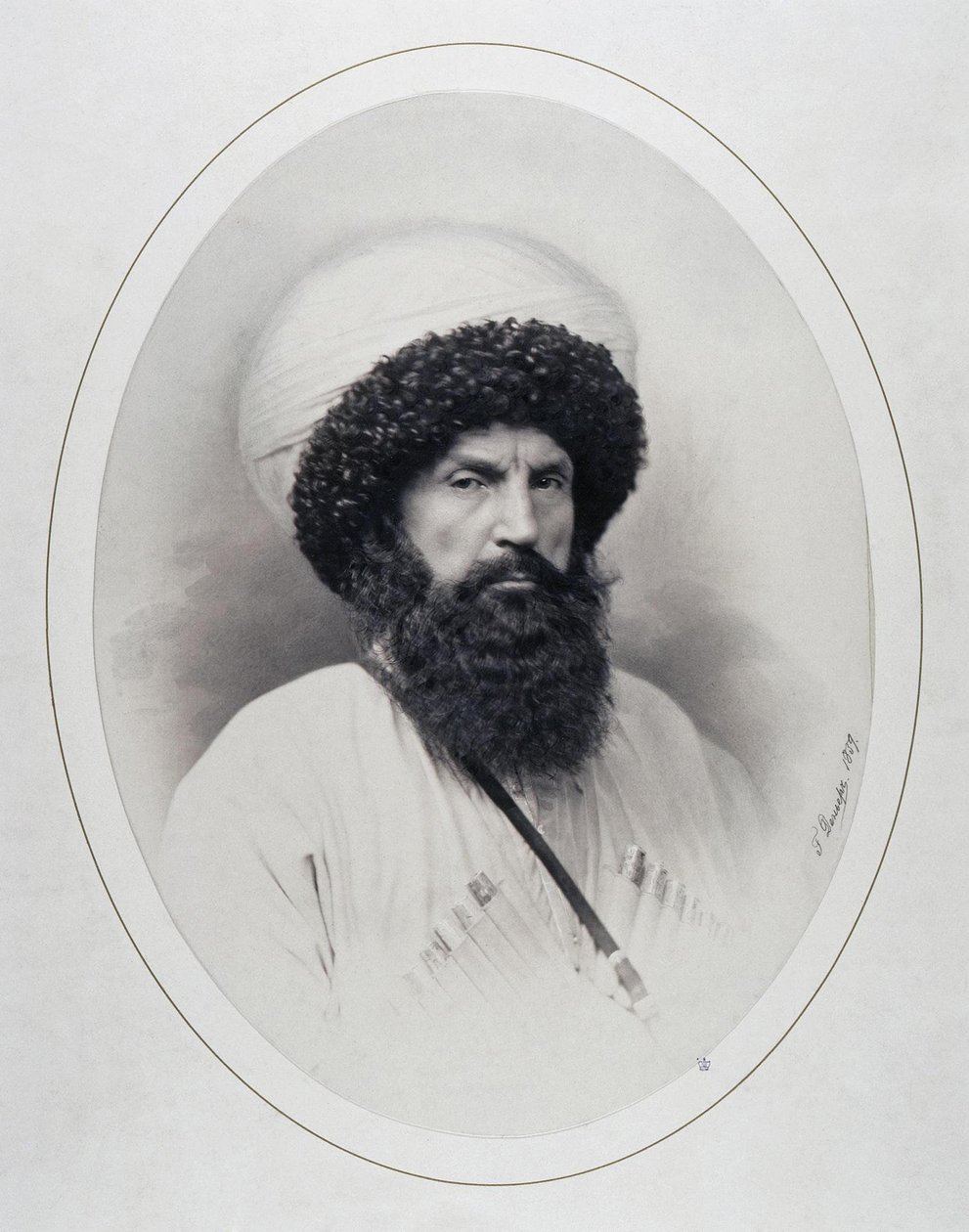 Portrait of the Imam Shamil by Andrei Deniere