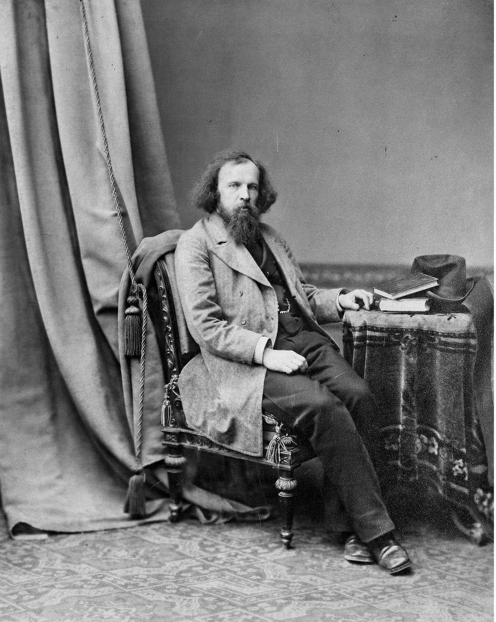 Portrait of the Chemist Dimitri Ivanovich Mendeleev by Andrei Osipovich Karelin