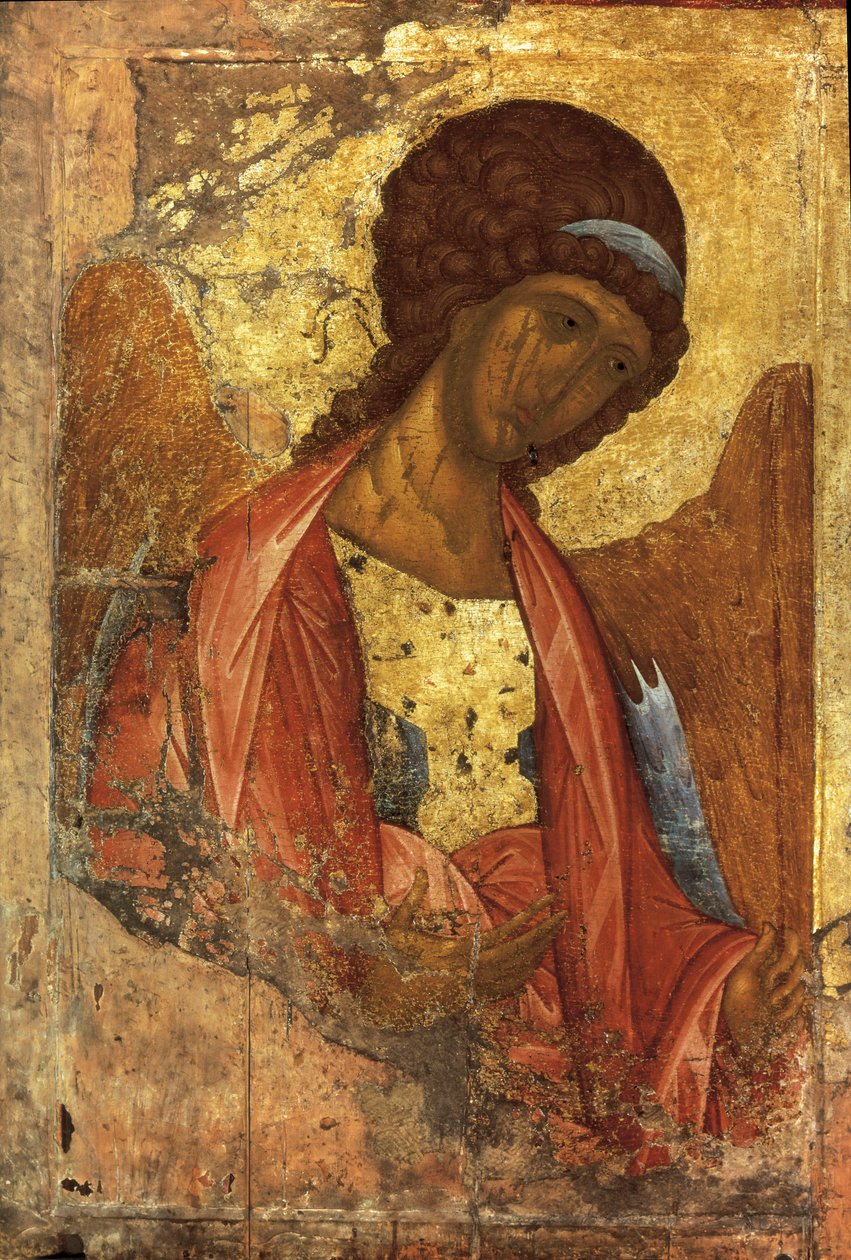 The Archangel Michael, by Andrei Rublev, painted between 1410 and 1420 by Andrei Rublev