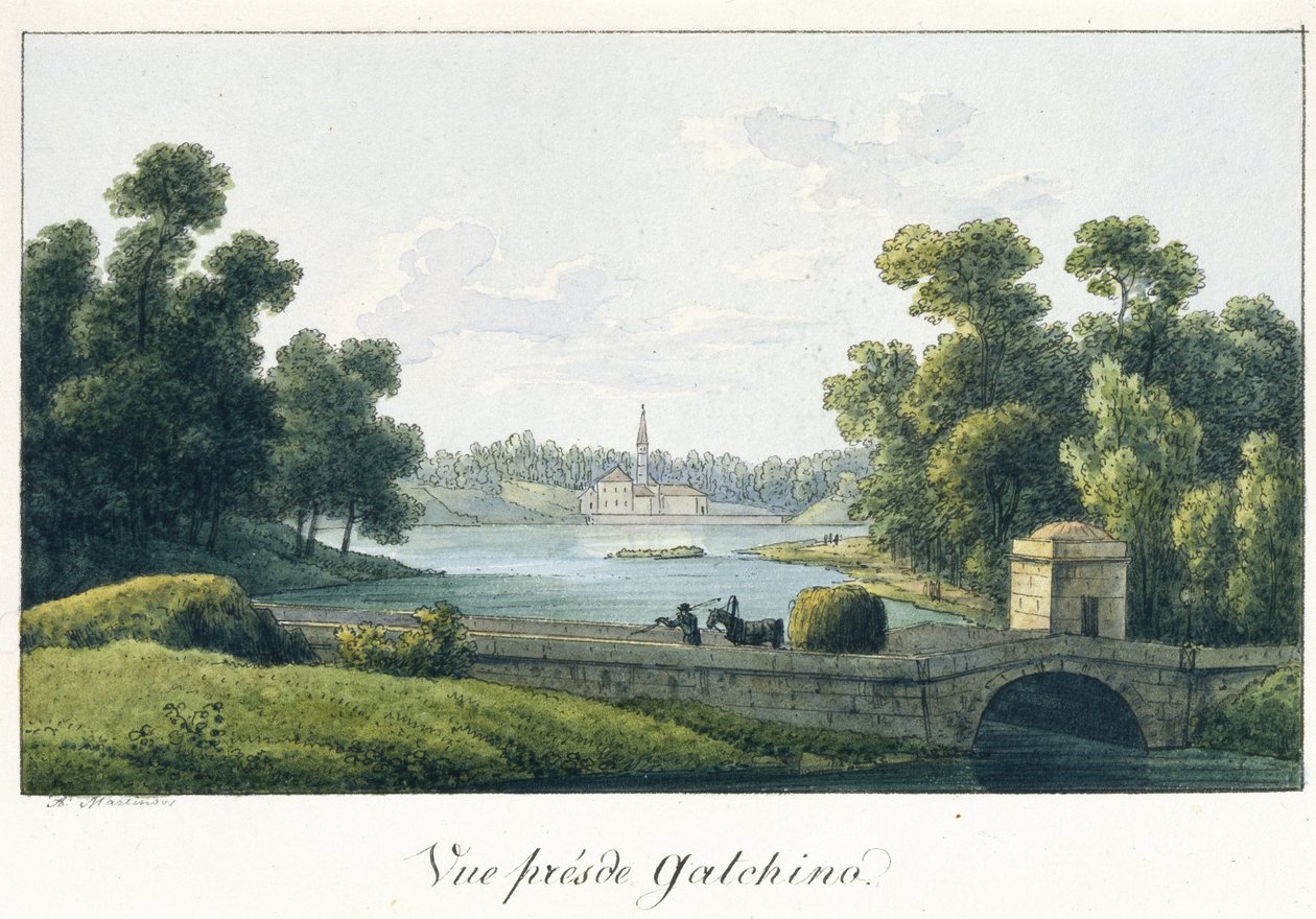 The Priory Palace in Gatchina by Andrei Yefimovich Martynov