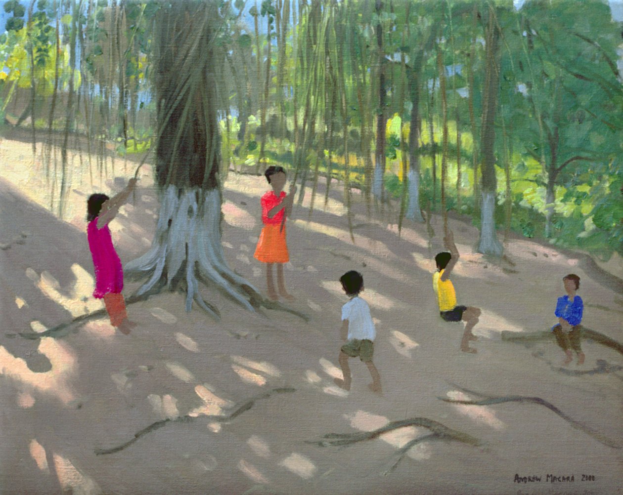 Tree Swing, Elephant Island, Bombay, 2000 by Andrew Macara