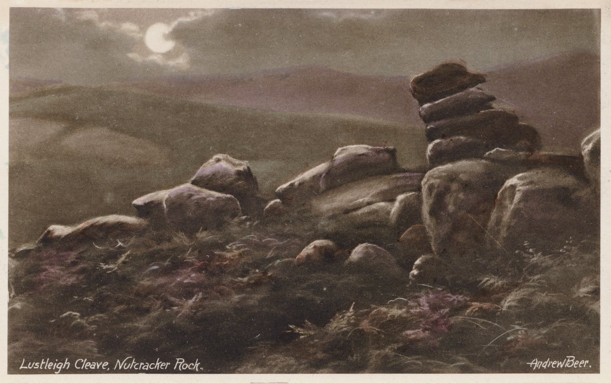 Dartmoor: Lustleigh Cleave, Nutcracker Rock by Andrew Beer