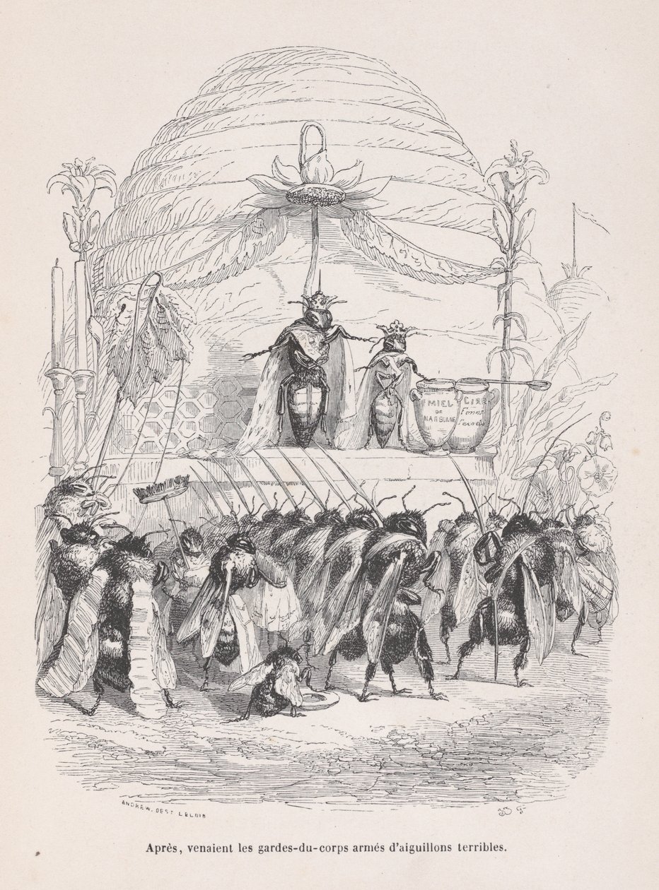 After, in Came the Body of Guards Armed with Terrible Stings from Scenes from the P... by Andrew Best Leloir