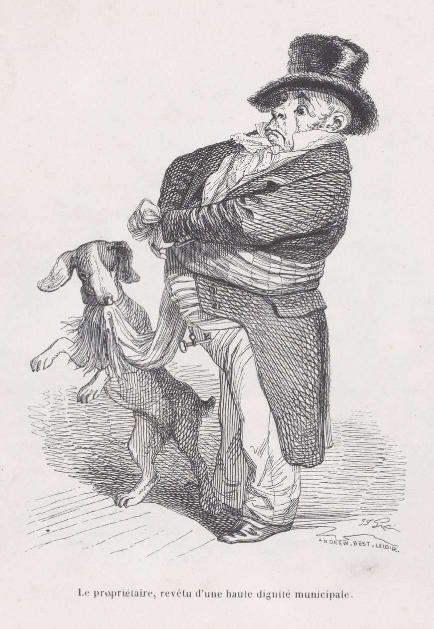 The Proprietor from Scenes from the Private and Public Life of Animals by Andrew Best Leloir