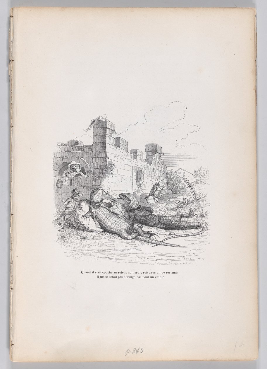 When He Was Sleeping in the Sun... from Scenes from the Private and Public Life of... by Andrew Best Leloir