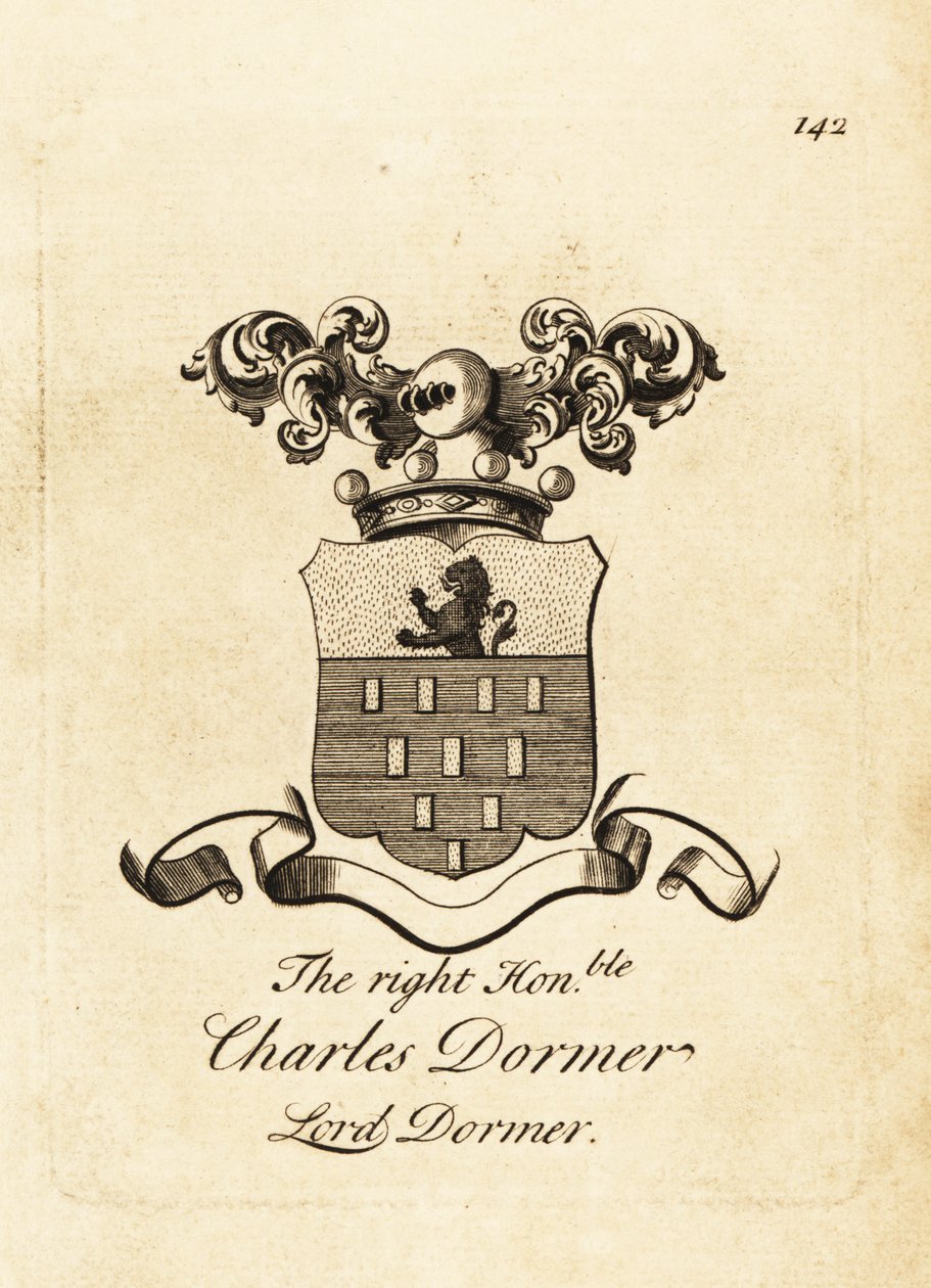 Coat of Arms of Charles Dormer, Lord Dormer, 5th Baron Dormer by Andrew Johnston