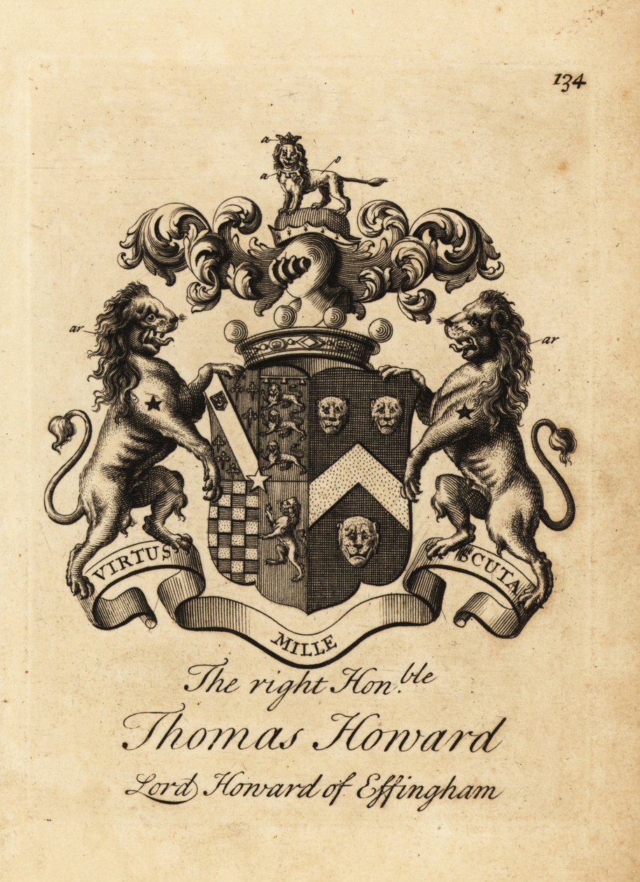 Coat of Arms of Thomas Howard, 2nd Earl of Effingham, Lord Howard of Effingham by Andrew Johnston