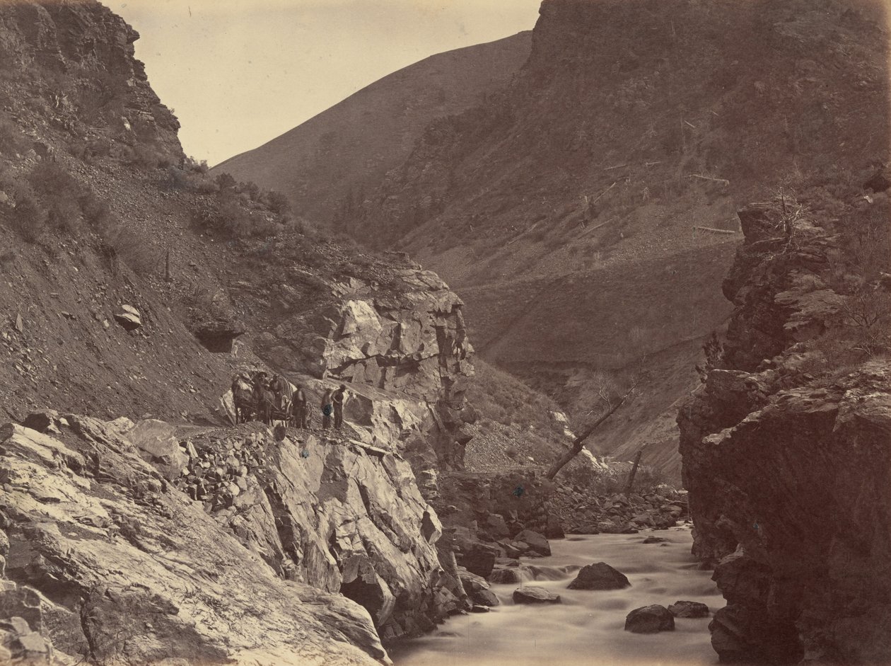 Plate 41. Weber Canyon, from Below Devil