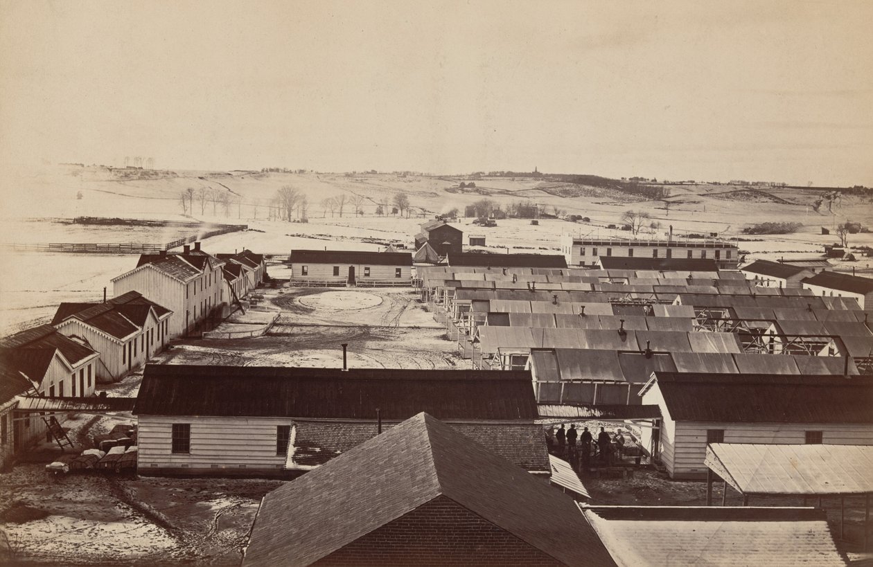 Sickel Hospital, Looking toward Fairfax Seminary, Alexandria, Virginia by Andrew Joseph Russell