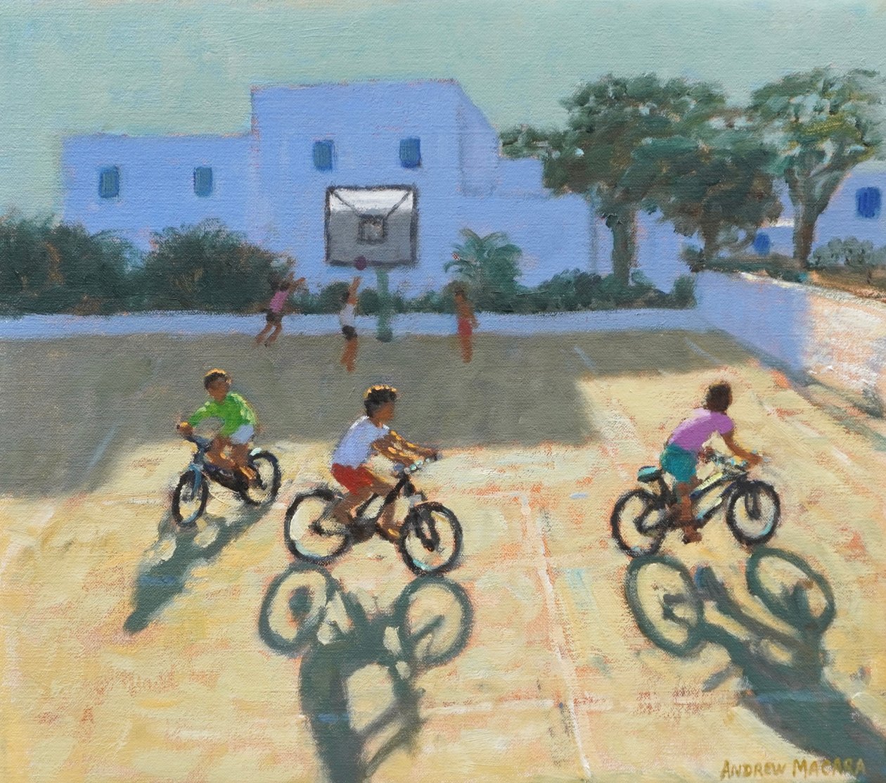 Boys on bike, Greece by Andrew Macara