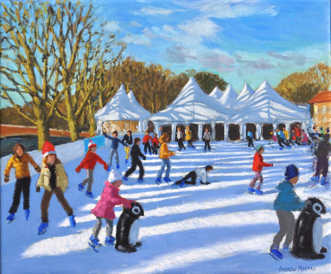 Bright Morning, Hampton Court Palace Ice Rink, London by Andrew Macara