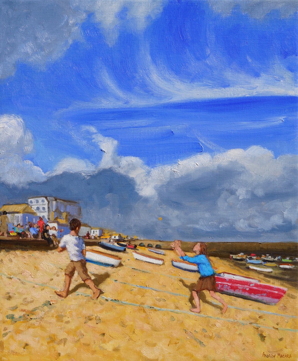 Catching the ball, St Ives by Andrew Macara