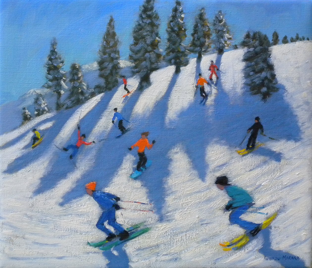 Skiers, Lofer by Andrew Macara