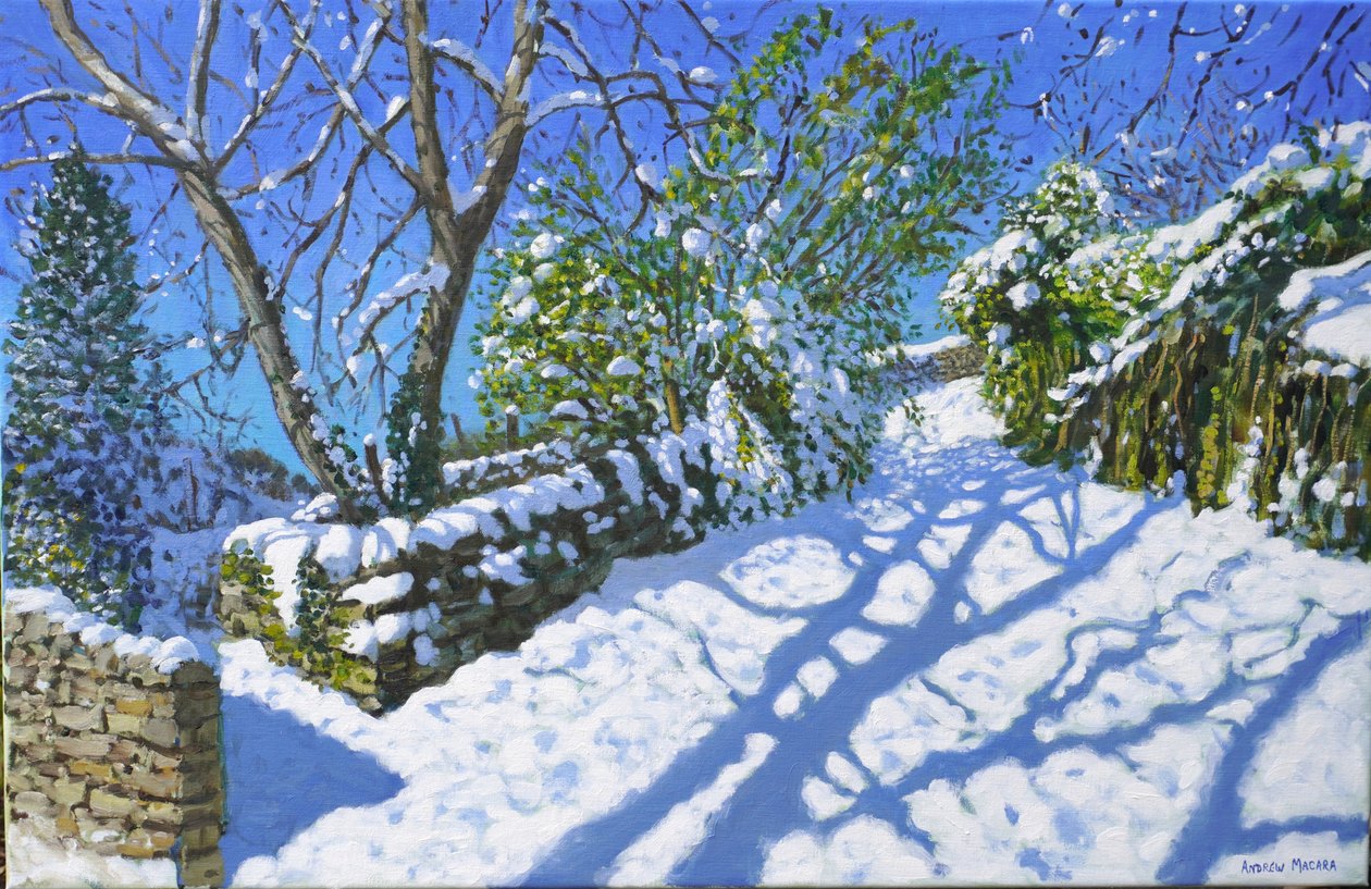 Spring snow, Wirksworth, Derbyshire, 2023 by Andrew Macara