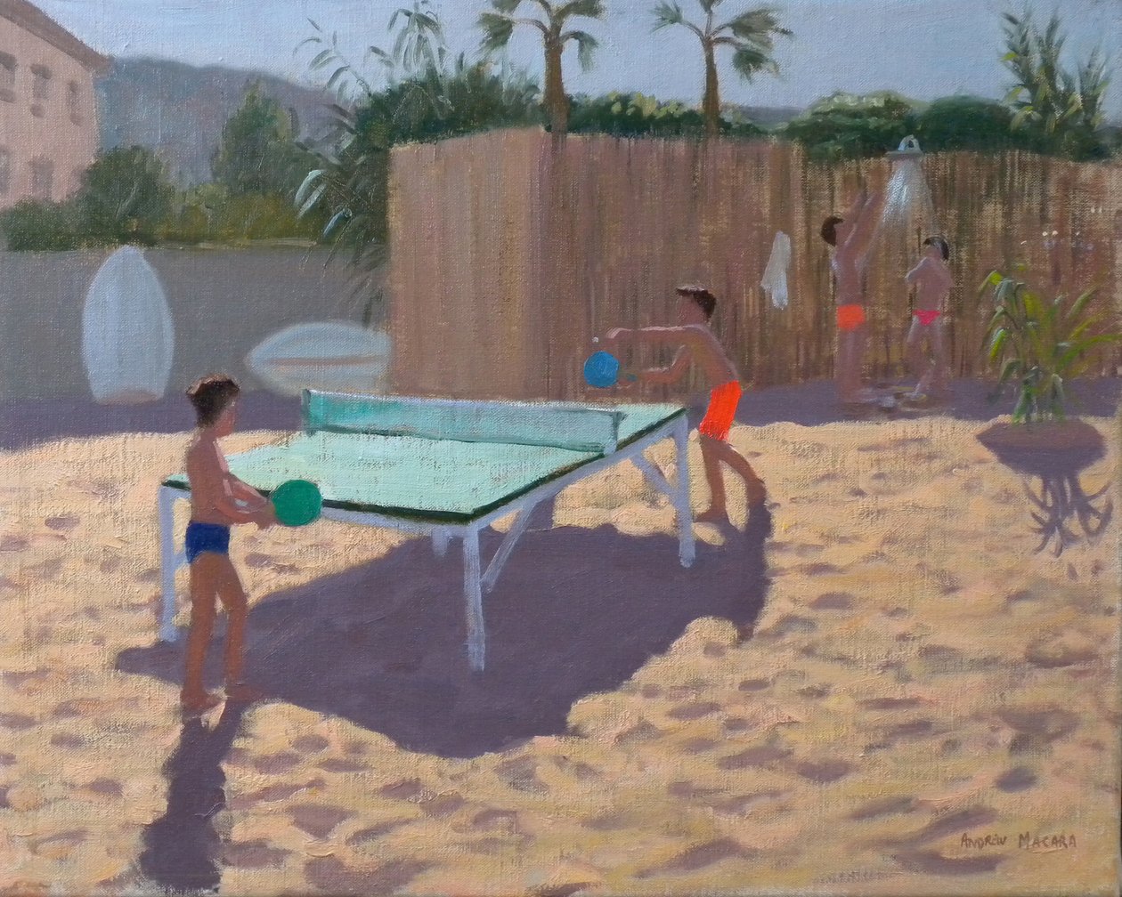 Table tennis, South of France by Andrew Macara