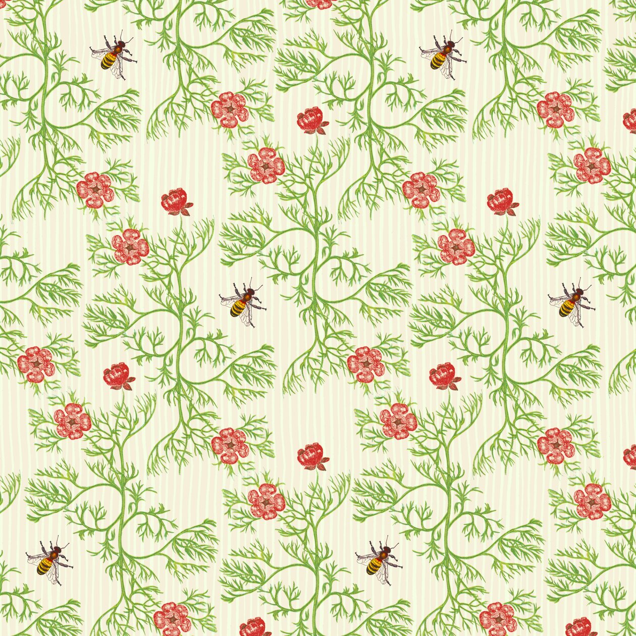 Honey Bee Floral by Andrew Watson